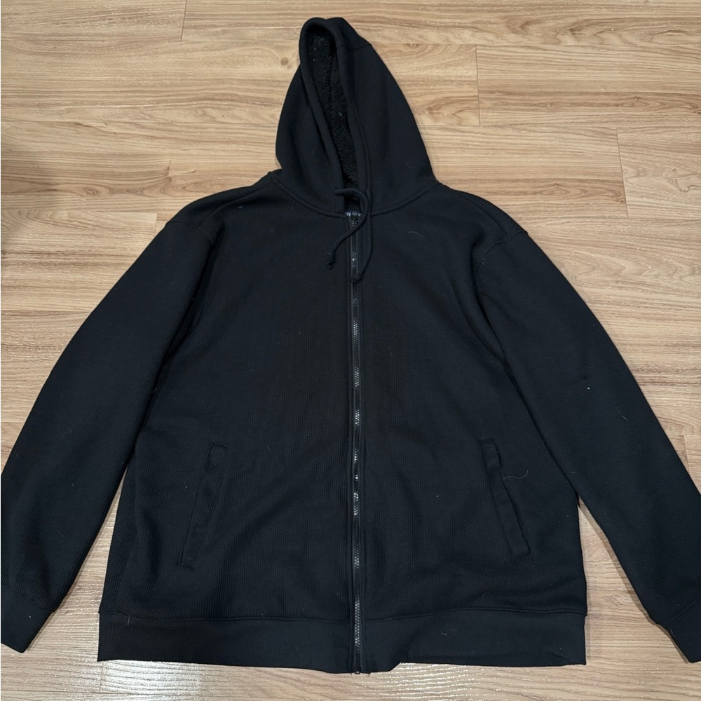 SMITH Black Zip-Up Men's Sweater